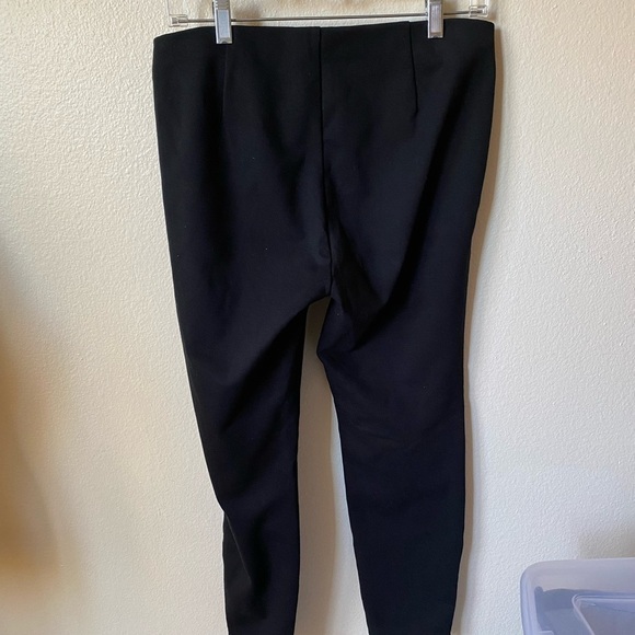 Eileen Fisher Women’s Crop Leggings With Ankle Zip Black Size Small Pull On - Picture 4 of 8